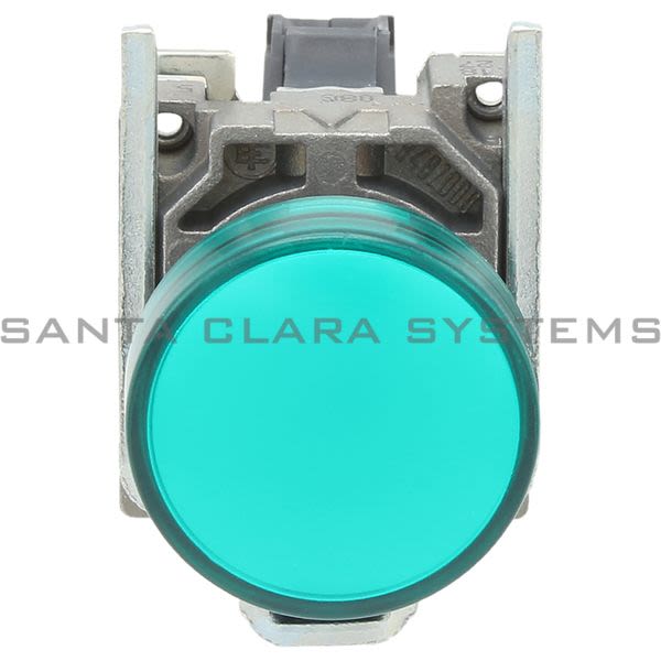 Telemecanique XB4BVB3 green complete pilot light Ø22 plain lens with integral LED 24V Product Image
