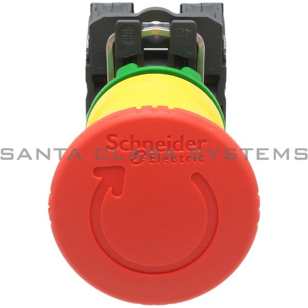 Telemecanique XB5AS8445 red Ø40 Emergency stop, switching off Ø22 trigger latching turn release 1NO+1NC Product Image