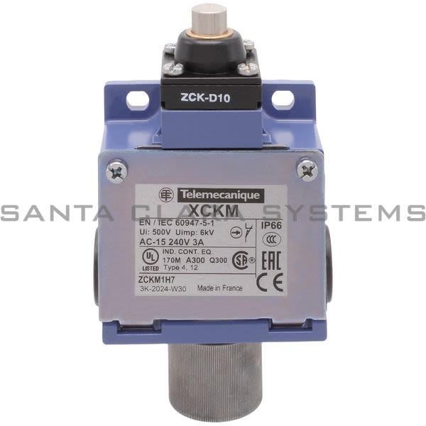Telemecanique XCKM110H7 limit switch XCKM - metal end plunger - 1NC+1NO - snap action - 1/2NPT Product Image