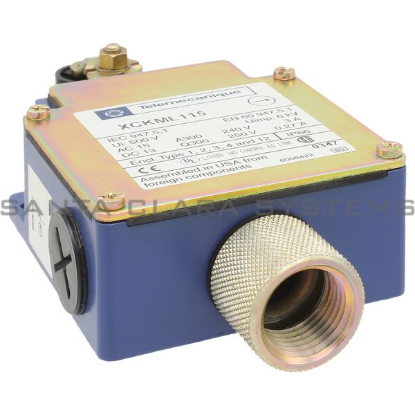 Telemecanique XCKML115 limit switch XCKML - thermoplastic roller lever - 2x(1NC+1NO) - snap - Pg13 Product Image