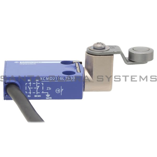 Telemecanique XCMD2116L3S30 limit switch XCMD - steel roller lever - 1NC+1NO - snap - 3 m Product Image