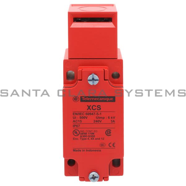Telemecanique XCS A703  metal safety switch XCSA - 2 NC + 1 NO - slow break - 1 entry tapped 1/2" NPT Product Image