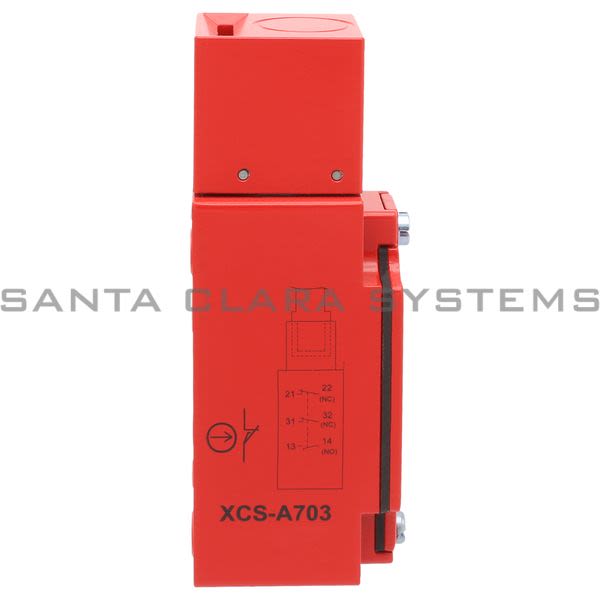 Telemecanique XCS A703  metal safety switch XCSA - 2 NC + 1 NO - slow break - 1 entry tapped 1/2" NPT Product Image