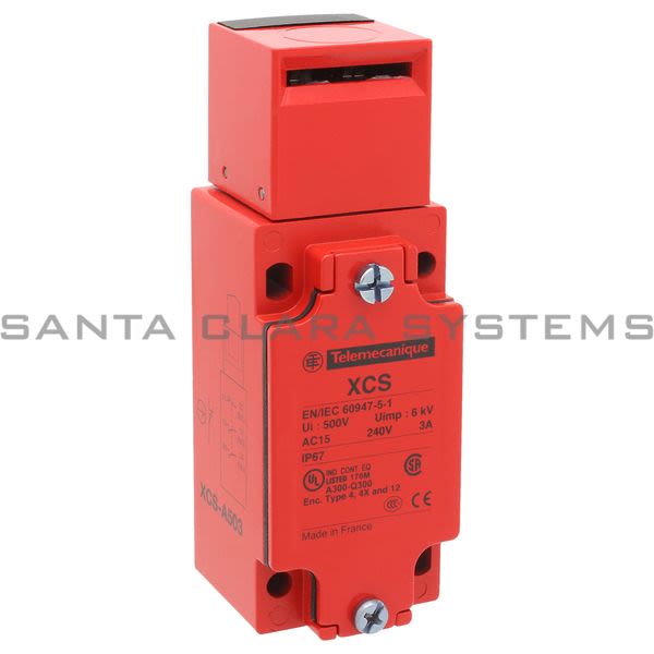 Telemecanique XCSA503 metal safety switch XCSA - 1 NC + 2 NO - slow break - 1 entry tapped 1/2&quot; NPT Product Image