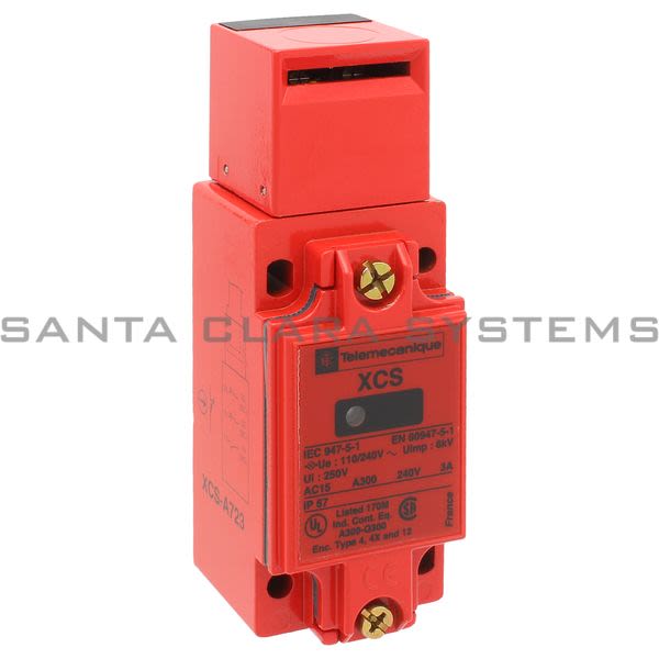 Telemecanique XCSA723  metal safety switch XCSA - 2 NC + 1 NO - slow break - 1 entry tapped 1/2" NPT Product Image