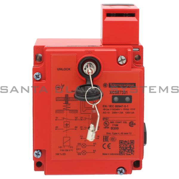 Telemecanique XCSE7331 metal safety switch XCSE - 2NC+1NO- slow break-2entries tapped Pg 13- 110/120V Product Image