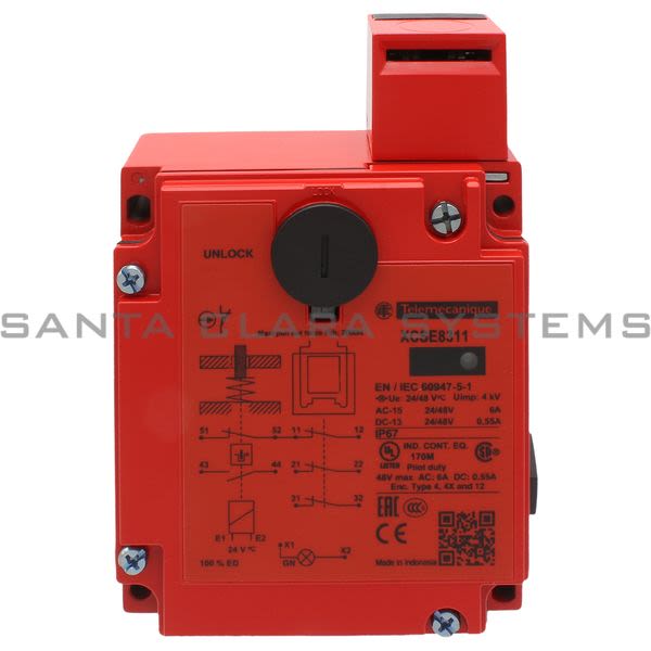 Telemecanique XCSE8311 metal safety switch XCSE - 3 NC - slow break - 2 entries tapped Pg 13 - 24 V Product Image