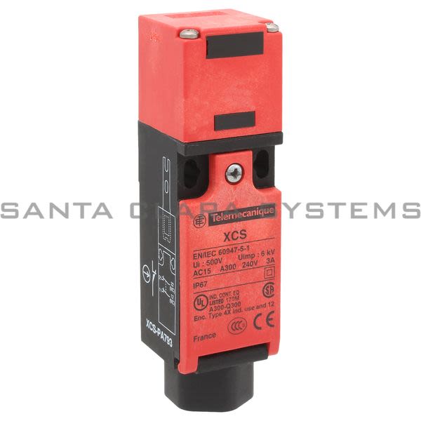 Telemecanique XCSPA793 plastic safety switch XCSPA - 1 NC + 1 NC- slow break - 1 entry tapped 1/2" NPT Product Image