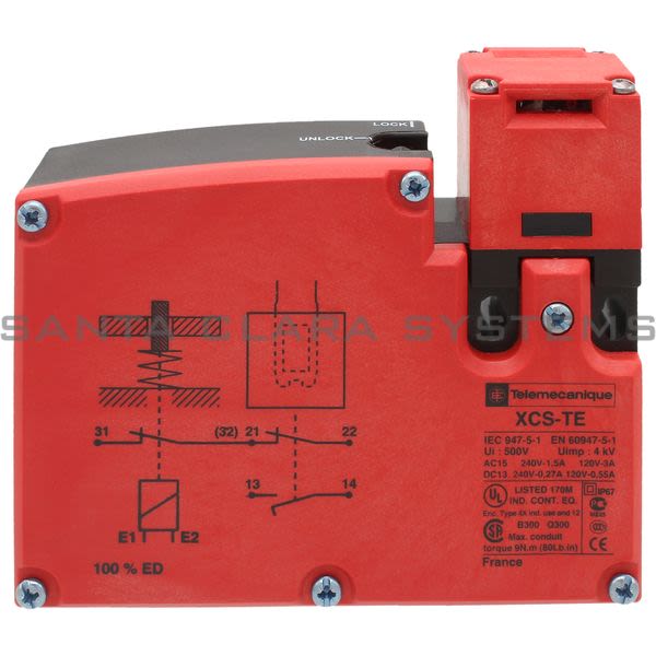Telemecanique XCSTE5311 plastic safety switch XCSTE - 1NC+1NO- slow break- 2 entries tapped Pg 11 - 24V Product Image