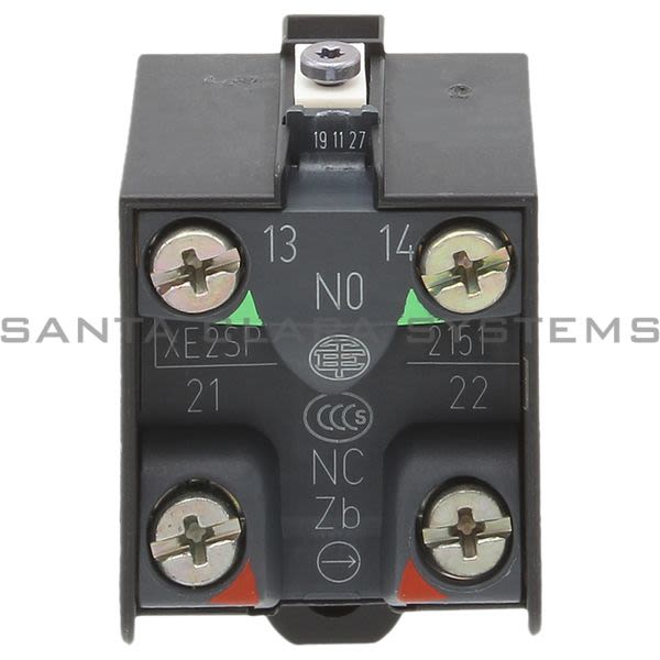 Telemecanique XE2SP2151 limit switch contact block - 1NC+1NO - snap action Product Image