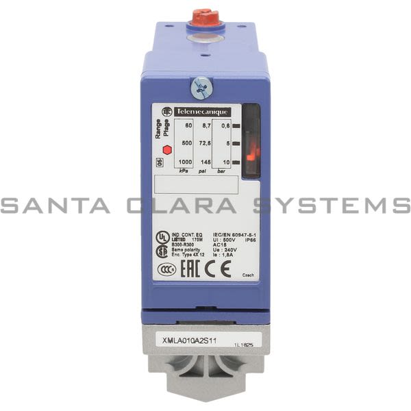 Telemecanique XMLA010A2S11 pressure switch XMLA 10 bar - fixed scale 1 threshold - 1 C/O Product Image