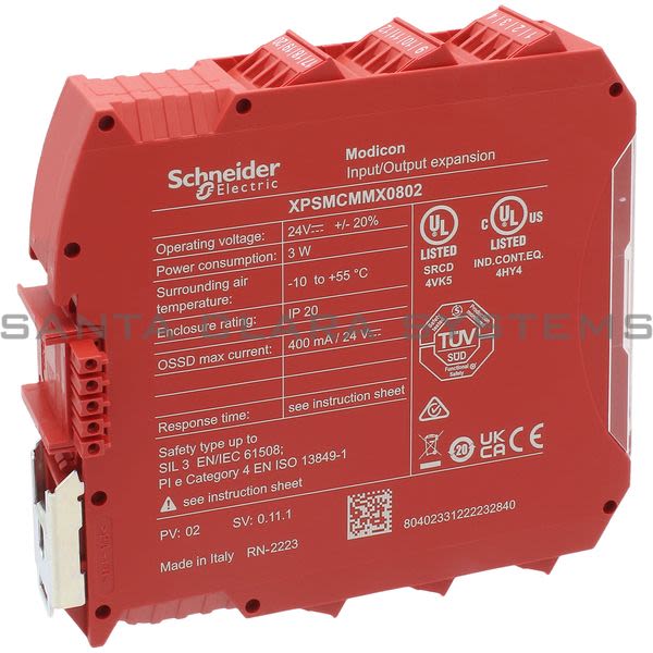 Telemecanique XPSMCMMX0802 Expansion Module Product Image