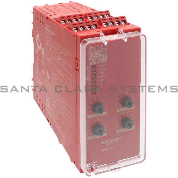 Telemecanique XPSUAT13A3AP Preventa module Cat.4 features XPSUAK + delayed outputs 24vac/dc screw Product Image