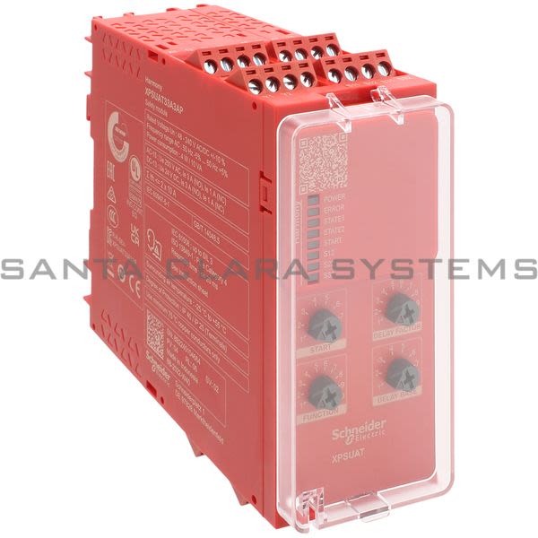 Telemecanique XPSUAT33A3AP Preventa module Cat.4 features XPSUAK + delayed outputs 48-240vac/dc screw Product Image