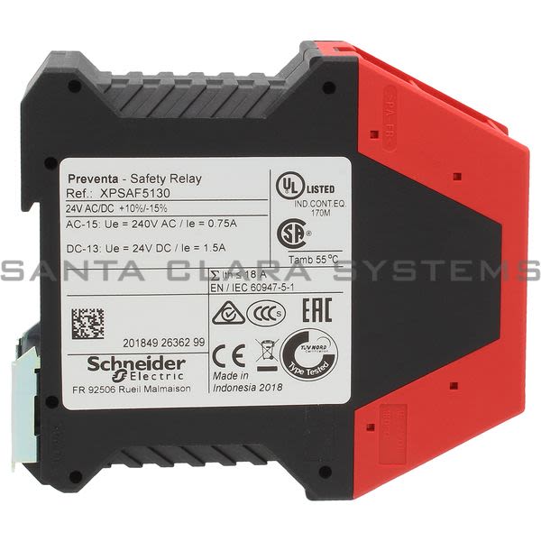 Telemecanique XPSAF5130 module XPSAF - Emergency stop - 24 V AC DC Product Image