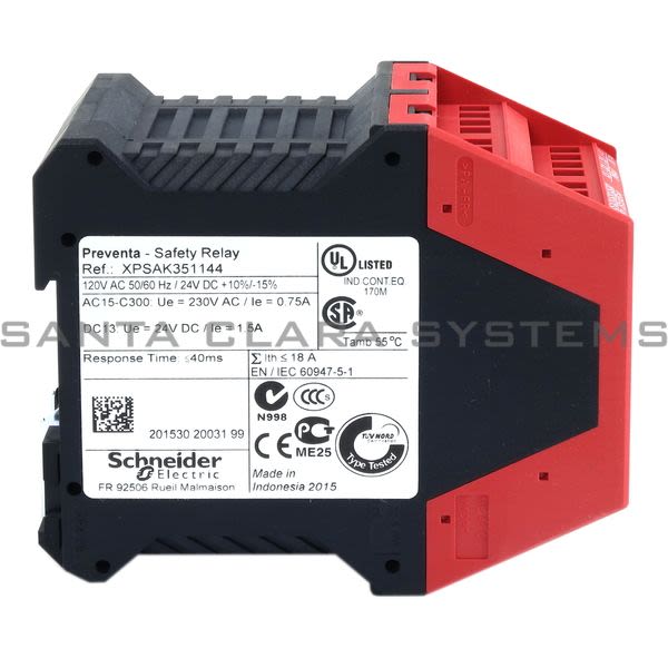Telemecanique XPSAK351144 module XPSAK - Emergency stop - 120 V AC Product Image