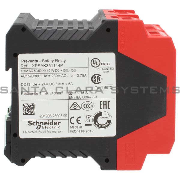 Telemecanique XPSAK351144P module XPSAK - Emergency stop - 120 V AC Product Image