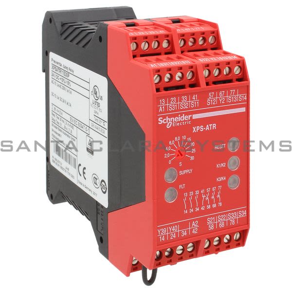 Telemecanique XPSATR11530P module XPSATR - Emergency stop and protective guard - 24V DC, time delay 30s Product Image