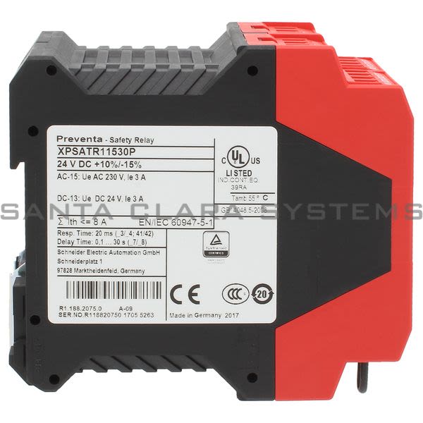 Telemecanique XPSATR11530P module XPSATR - Emergency stop and protective guard - 24V DC, time delay 30s Product Image