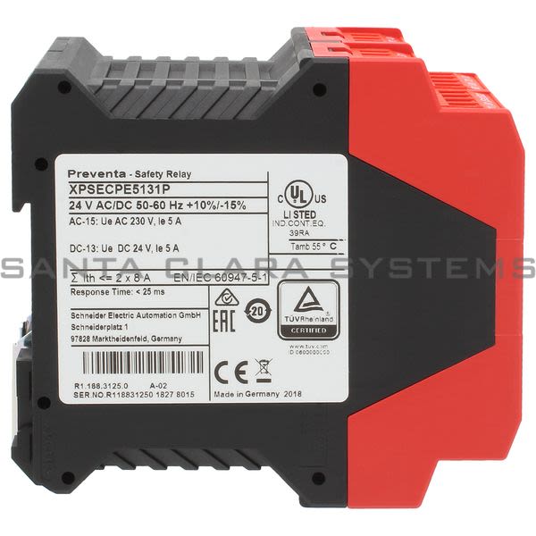 Telemecanique XPSECPE5131P module XPSEC - increasing the number of safety contacts - 24 V AC DC Product Image