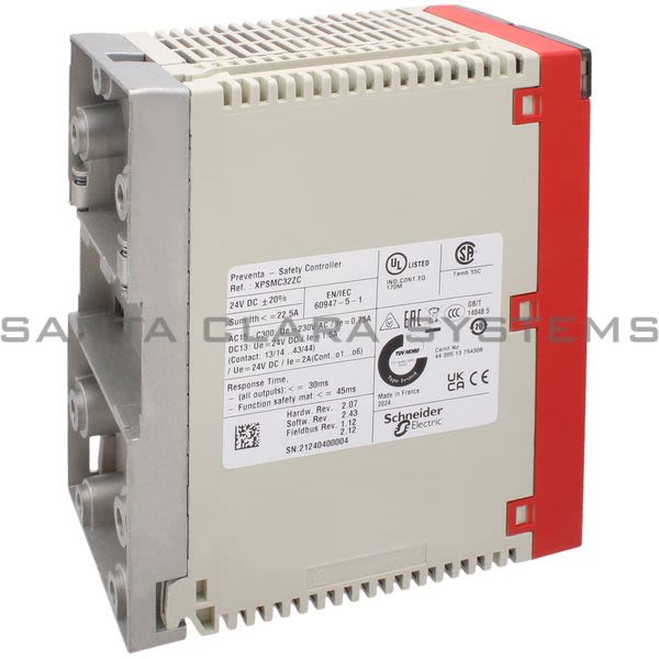 Telemecanique XPSMC32ZC safety controller XPS-MC - 24 V DC - 32 input - 48 LEDs signalling Product Image