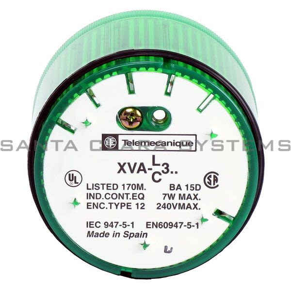 Telemecanique XVAC331 Stack Light Steady | Green Product Image