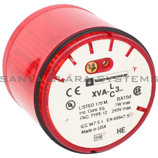 Telemecanique XVAC341 Stack Light Steady Red Lens Product Image