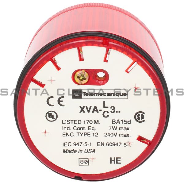 Telemecanique XVAC341 Stack Light Steady Red Lens Product Image
