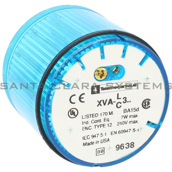 Telemecanique XVAC361 Stack Light Steady Blue Lens 24353 Product Image