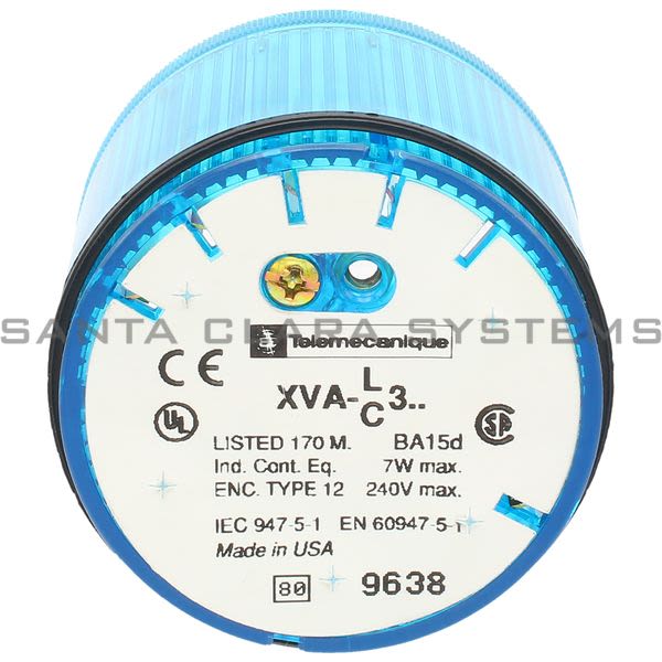 Telemecanique XVAC361 Stack Light Steady Blue Lens 24353 Product Image