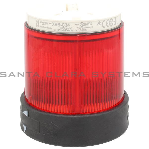 Telemecanique XVBC34 Stack Light Red Product Image