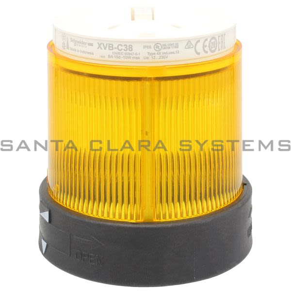 Telemecanique XVBC38 Stack Light Yellow Product Image
