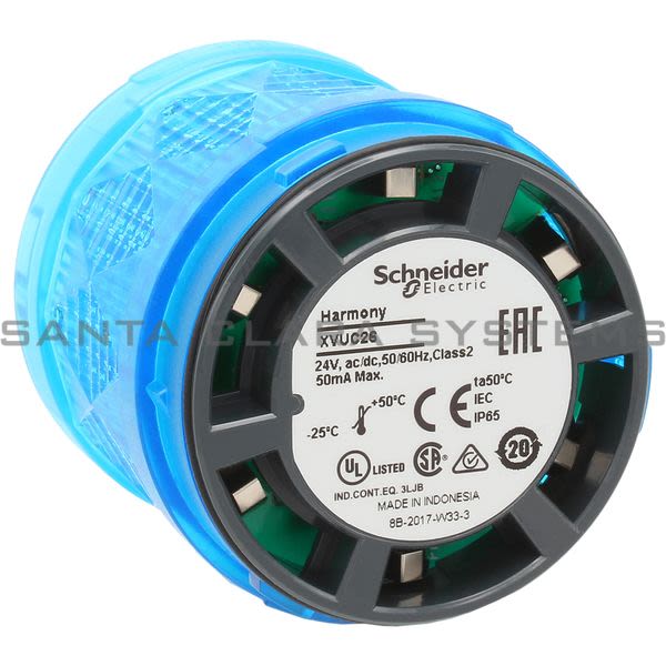 Telemecanique XVUC26 Stack Light Blue Product Image
