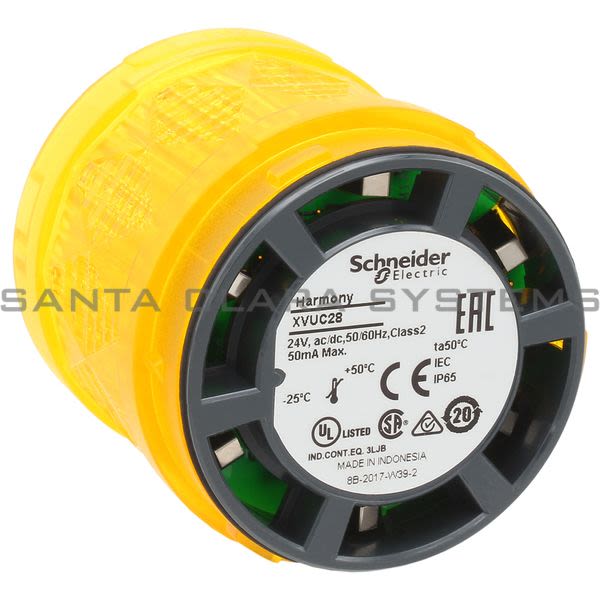 Telemecanique XVUC28 Stack Light Yellow Product Image