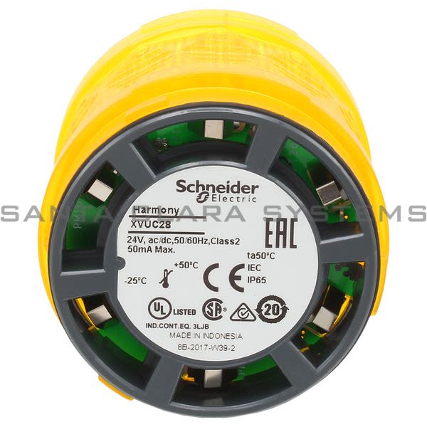 Telemecanique XVUC28 Stack Light Yellow Product Image