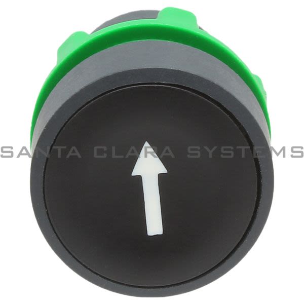 Telemecanique ZB5AA335 Black Flush Pushbutton Head Ø22 Spring Return | Up Arrow Product Image