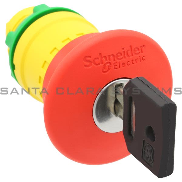 Telemecanique ZB5AS944 Trigger Action Key Release Mushroom Head Push Button Product Image