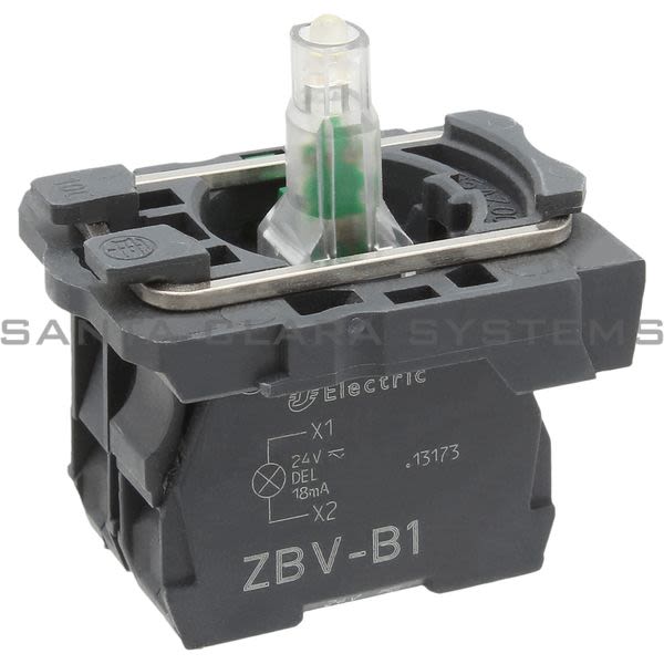 Telemecanique ZB5AW0B11 white light block with body/fixing collar with integral LED 24V 1NO Product Image