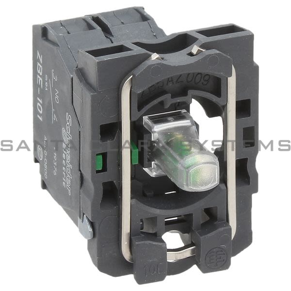 Telemecanique ZB5AW0G51 orange light block with body/fixing collar with integral LED 110...120V 1NO Product Image