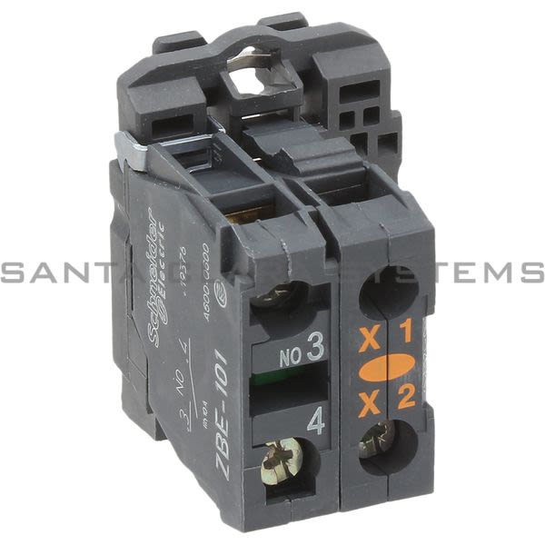 Telemecanique ZB5AW0G51 orange light block with body/fixing collar with integral LED 110...120V 1NO Product Image