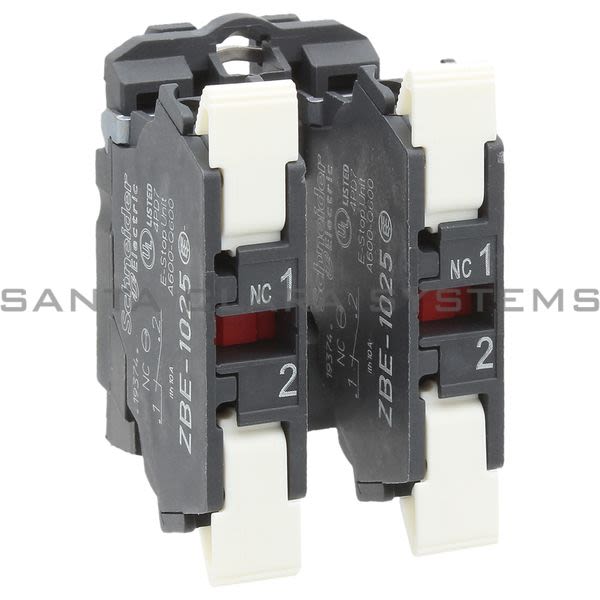 Telemecanique ZB5AZ1045 single contact block with body/fixing collar 2NC spring clamp terminal Product Image