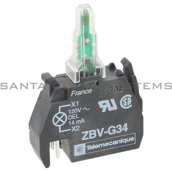Telemecanique ZBV G34  Electrical Component Light Module, Light Module, Green Product Image