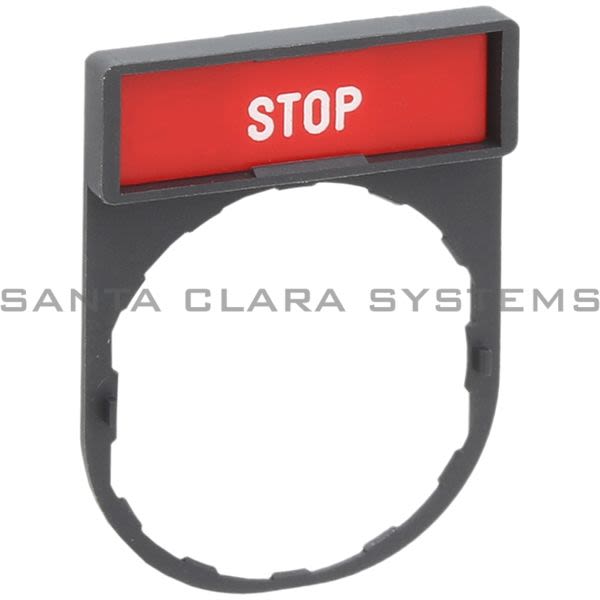 Telemecanique ZBY2304 Legend Plate | &quot;Stop&quot; Product Image
