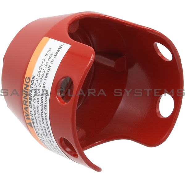 Telemecanique ZBZ1604 red metal padlockable guard for Ø40 mushroom head Product Image