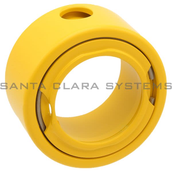 Telemecanique ZBZ3605 yellow padlock for Ø22 emergency stop pushbutton Product Image