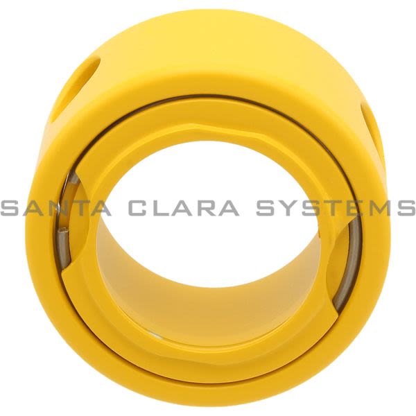 Telemecanique ZBZ3605 yellow padlock for Ø22 emergency stop pushbutton Product Image