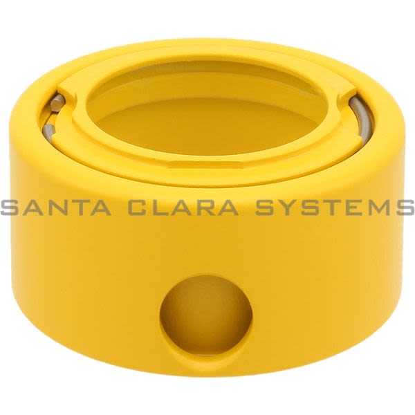 Telemecanique ZBZ3605 yellow padlock for Ø22 emergency stop pushbutton Product Image