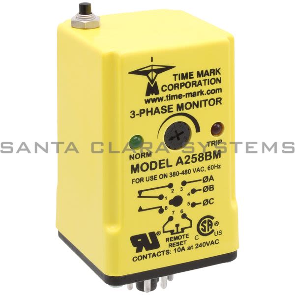 TimeMark A258BM-480VAC 3-PHASE MONITOR Product Image