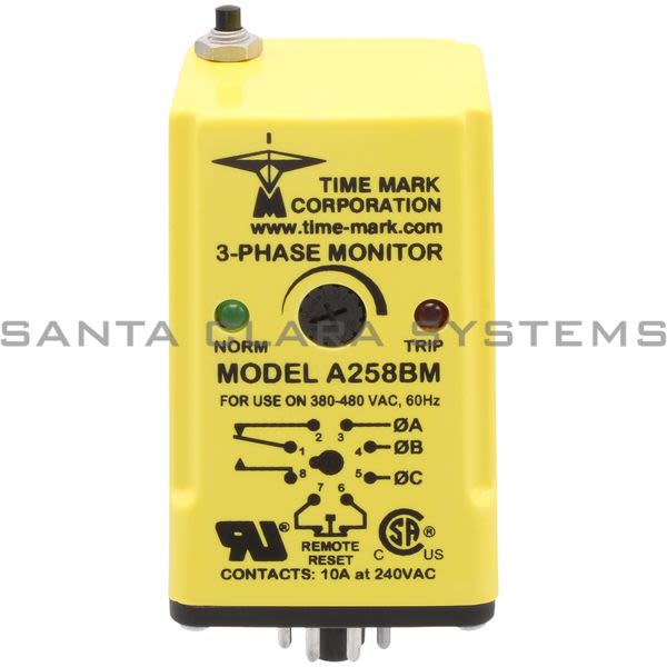 TimeMark A258BM-480VAC 3-PHASE MONITOR Product Image