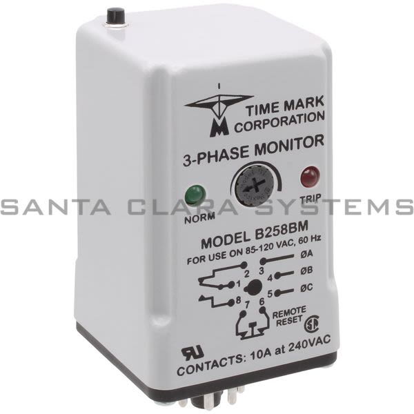 TimeMark B258BM-120VAC Voltage/Phase Monitor Product Image